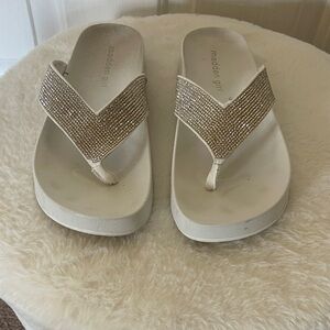 Madden Girl Women's Tan Embellished Sandals